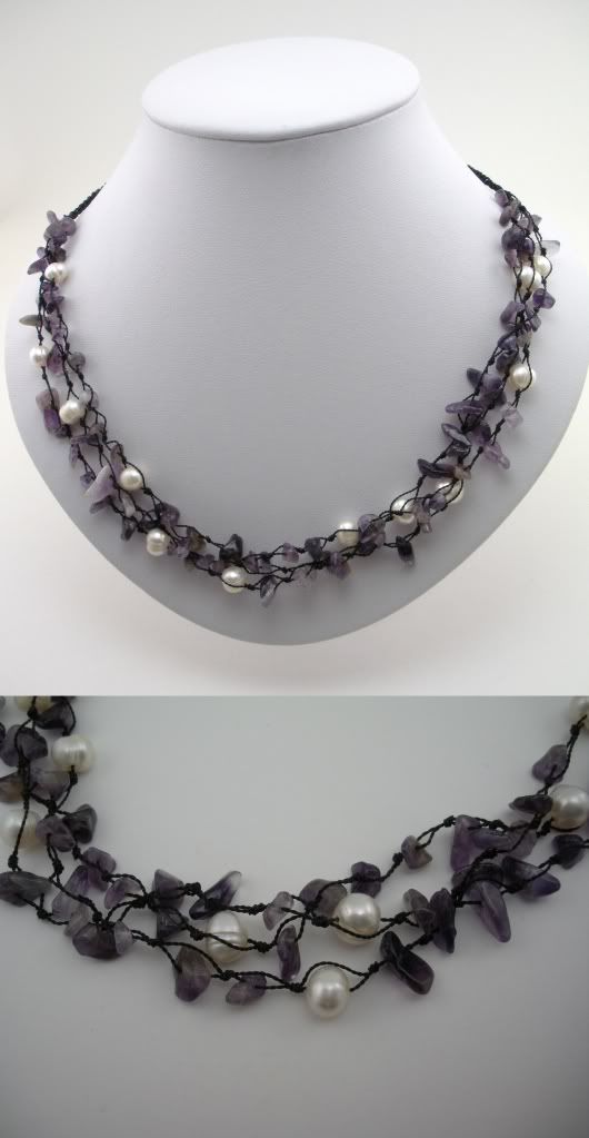 Amethyst & Pearl Necklace Photo by orangemoon77 | Photobucket