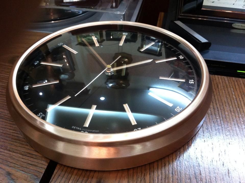 Mâm đĩa than , kim , máng ...Đồng hồ treo tường , để bàn  Japan   Vintage...Độc Đẹp c - 4