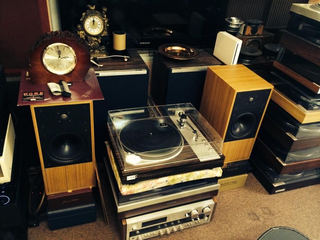 Mâm đĩa than , kim , máng ...Đồng hồ treo tường , để bàn  Japan   Vintage...Độc Đẹp c - 33