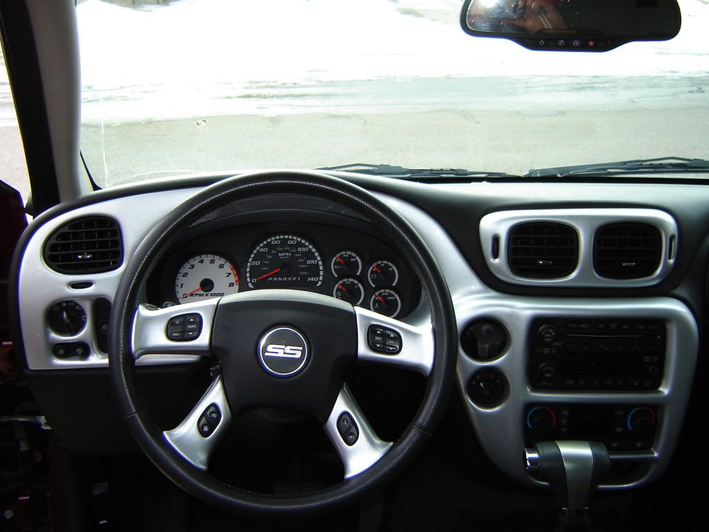 Molded Dash Kit Chevy Trailblazer Ss Forum For When You Take Off The License Plate Bracket To Cover Holes In A Perfect World It Would Never Need Come Apart Again But I Want Stainless Gauges