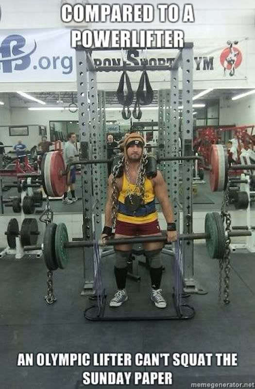 Are powerlifters as good all around athletes as weightlifters