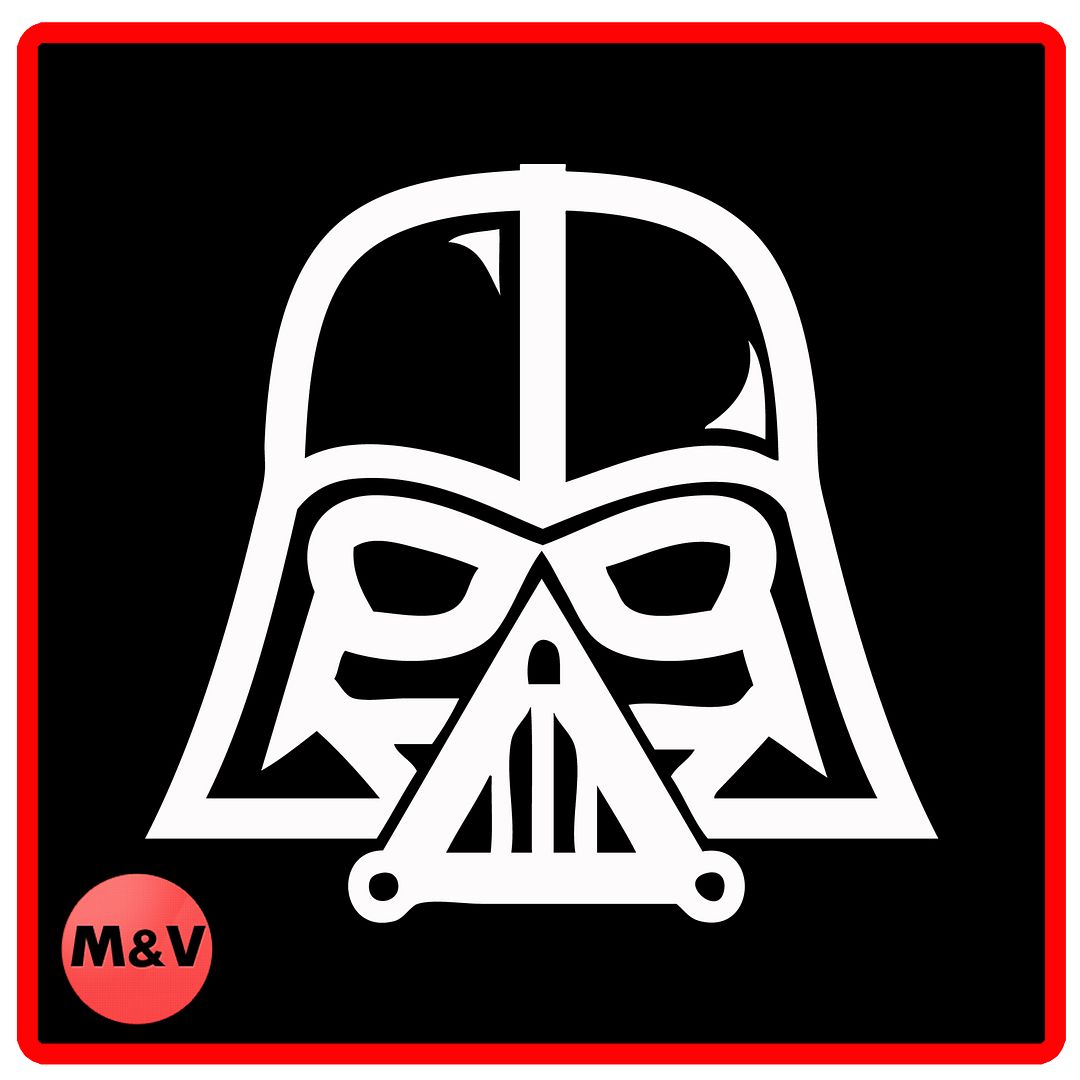 Star Wars Darth Vader Helmet Stickers X2, Laptop/Xbox/Ps4/Wall eBay