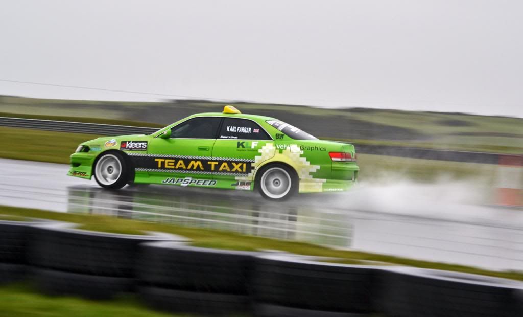 Karl Farrar in his toyota chaser