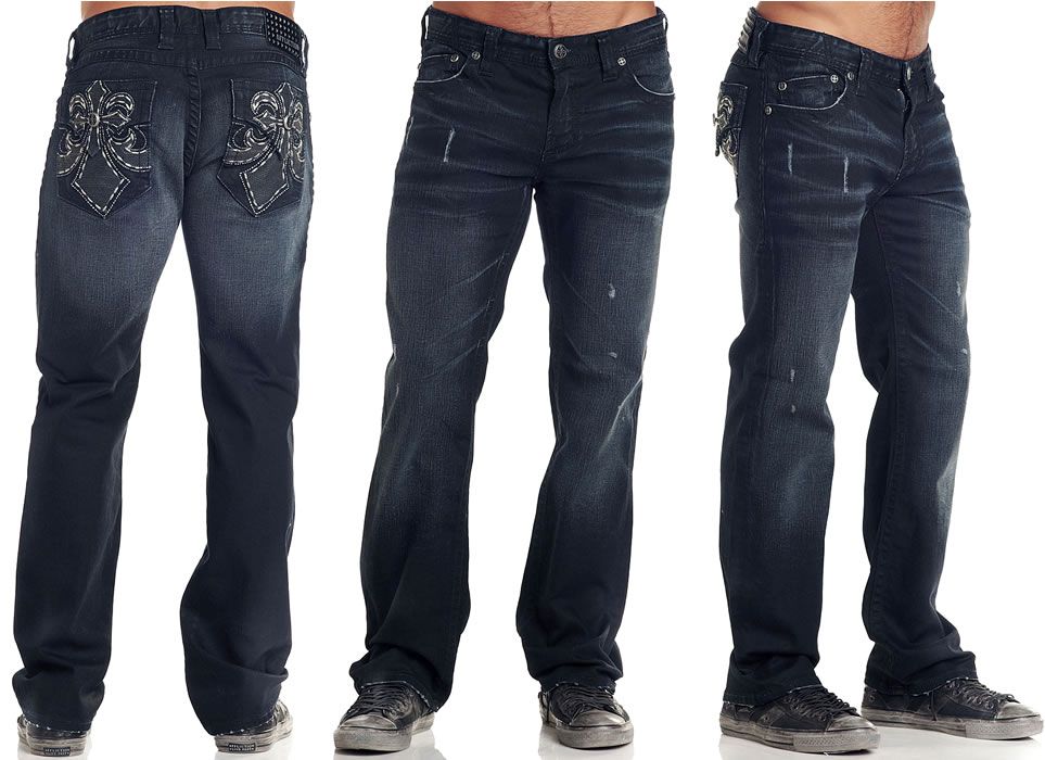 Affliction Men's Denim BLAKE FLOOD FLEUR ILLUSION Jeans 110RS0184