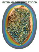 Natural Window Drusy and Druzy Agate Cabochan Gemstones For Jewelry, Autumn Leaf Available in Titanium Coated Colors with Shiny Like Crystal Sugar Grains.