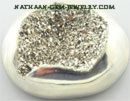 Natural Window Drusy and Druzy Agate Cabochan Gemstones For Jewelry, Silver Fern Available in Titanium Coated Colors with Shiny Like Crystal Sugar Grains.
