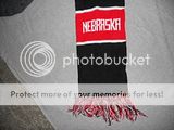 Vintage Nebraska Cornhuskers Scarf Football  