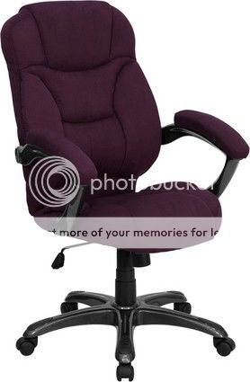 Executive High Back Swivel Thick Fabric Office Chair  