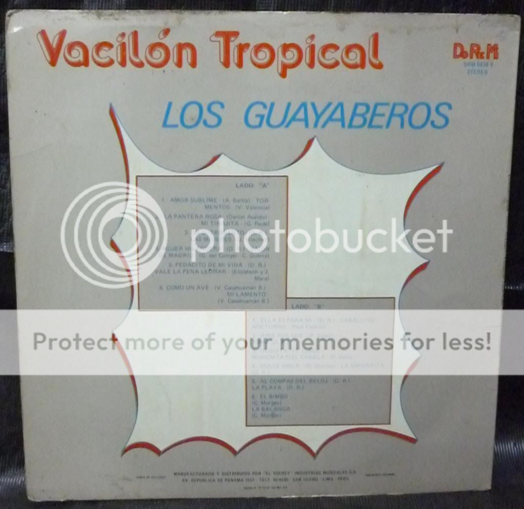 LOS GUAYABEROS VACILON TROPICAL   GUARACHAS   LP PERU w/AUDIO  