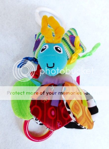 Infant Baby Kids Lamaze Flutterbug Rattle Crinkle Clanking Plush Doll Decor Toy