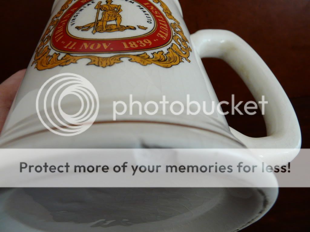 VINTAGE VIRGINIA MILITARY INSTITUTE MUG RaRe  