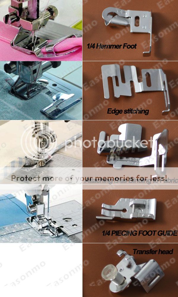 Domestic Sewing Machine Feet Foot Presser F Brother NewHome Toyota