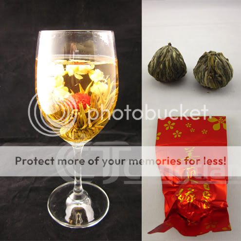   * 10 Kinds Blooming Flower Flowering Green Artistic Tea Ball HANDMADE