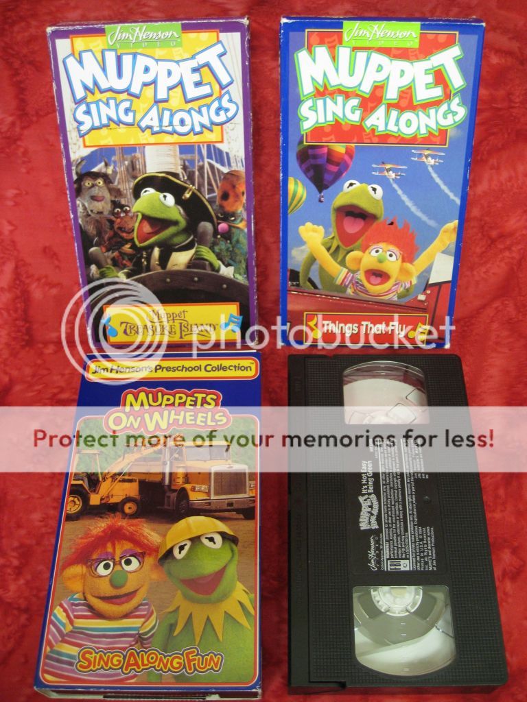 14 Sing Alongs VHS video 10 Disney World Zip A Dee Do Dah 4 Muppets ...