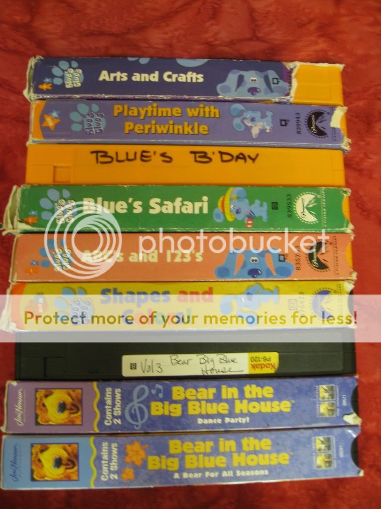 Lot 6 VHS Blues Clues & 3 Bear Big Blue House videos PHOTOS!! | eBay