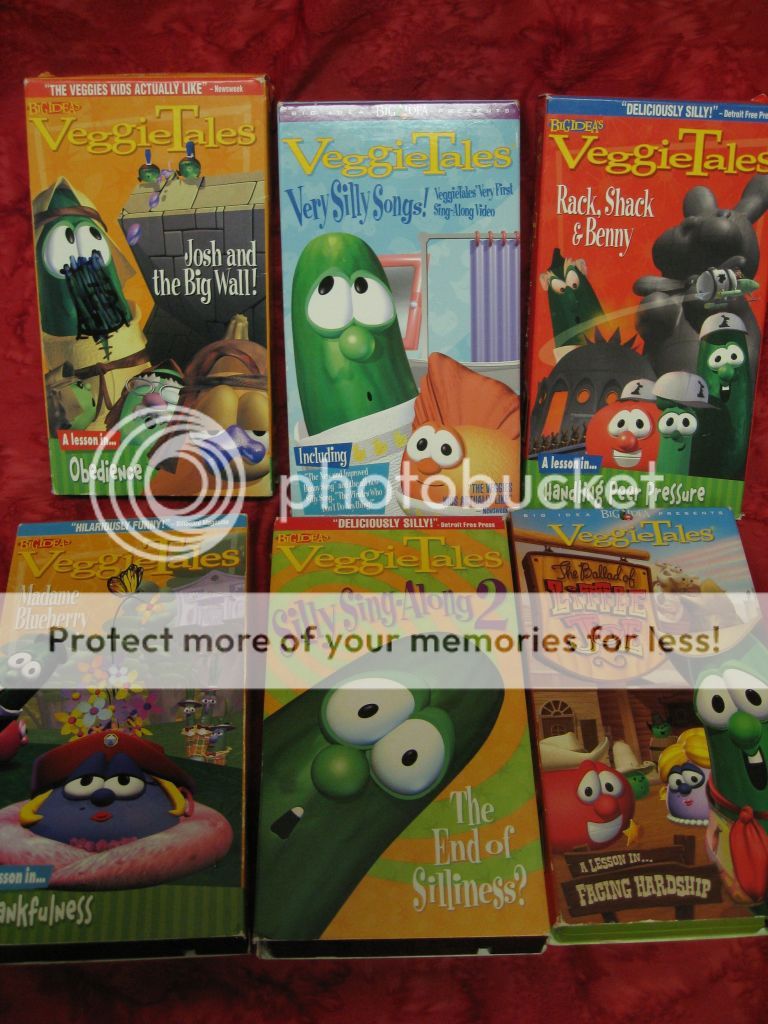 28 all Veggie Tales VHS video tapes Christian 321 Penguins Jonah Larry ...