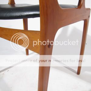 Six Johannes Andersen Uldum Mid Century Danish Teak Dining Chairs