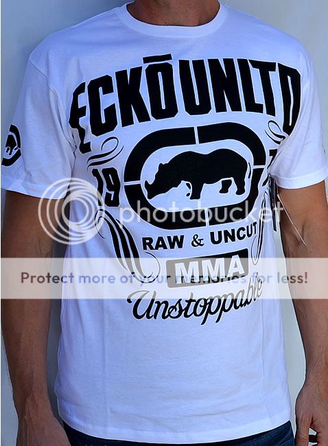 Ecko Unltd Unstoppable Mens Short Sleeve T Shirt MMA 90109 New White